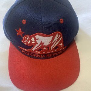 California Republic Embroidered Snapback Cap Hat C